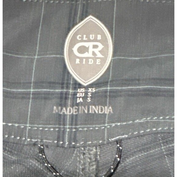 Club Ride Trail Shorts Men’s XS Gray Plaid MTB Cycling Hiking Activewear - Picture 3 of 4
